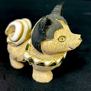 Vintage retired ARTESANIA  RINCONADA  hand made Husky figure Made in Uru…